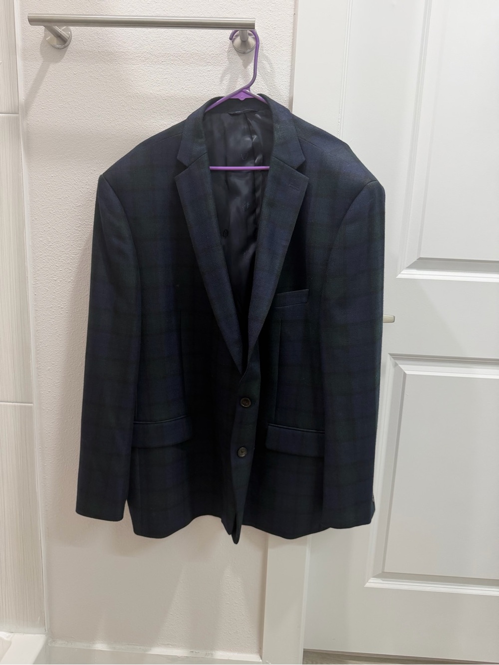 Ralph Lauren Dark Green & Navy Plaid Sport Coat